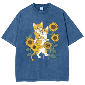 Animal Lovers Fun T-Shirt Retro Fashion Cotton Short-Sleeved Loose Men's And Women's Summer Tops